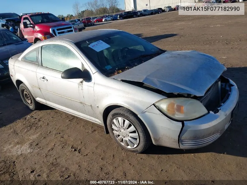 2007 Chevrolet Cobalt Ls VIN: 1G1AK15F077182990 Lot: 40787723