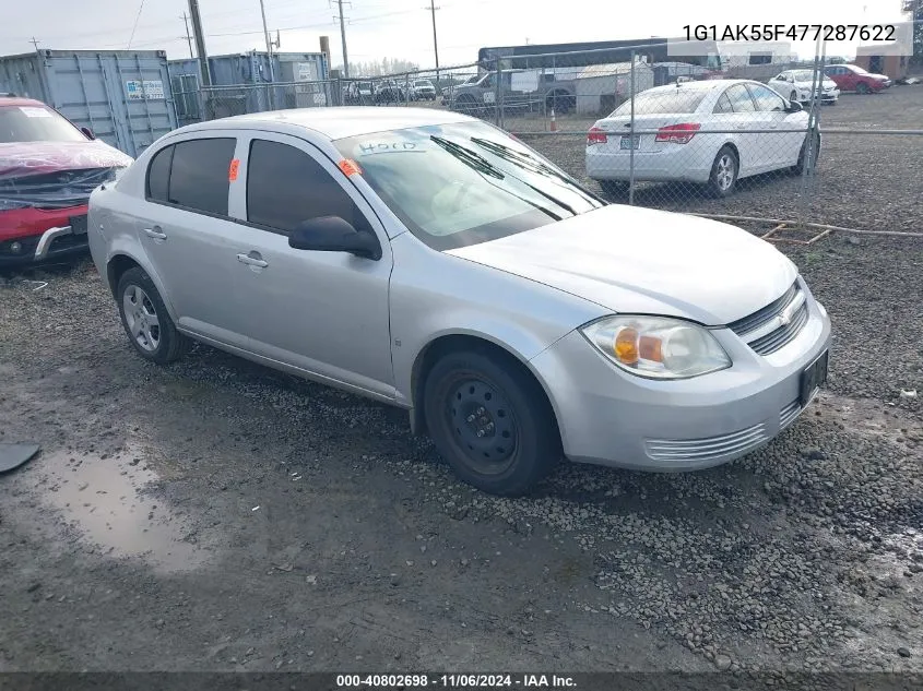 2007 Chevrolet Cobalt Ls VIN: 1G1AK55F477287622 Lot: 40802698