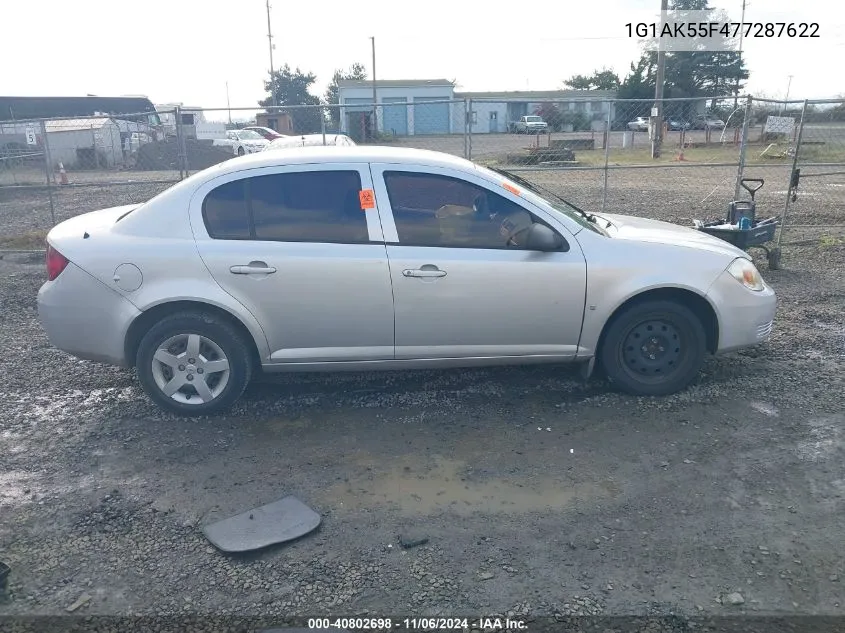 2007 Chevrolet Cobalt Ls VIN: 1G1AK55F477287622 Lot: 40802698