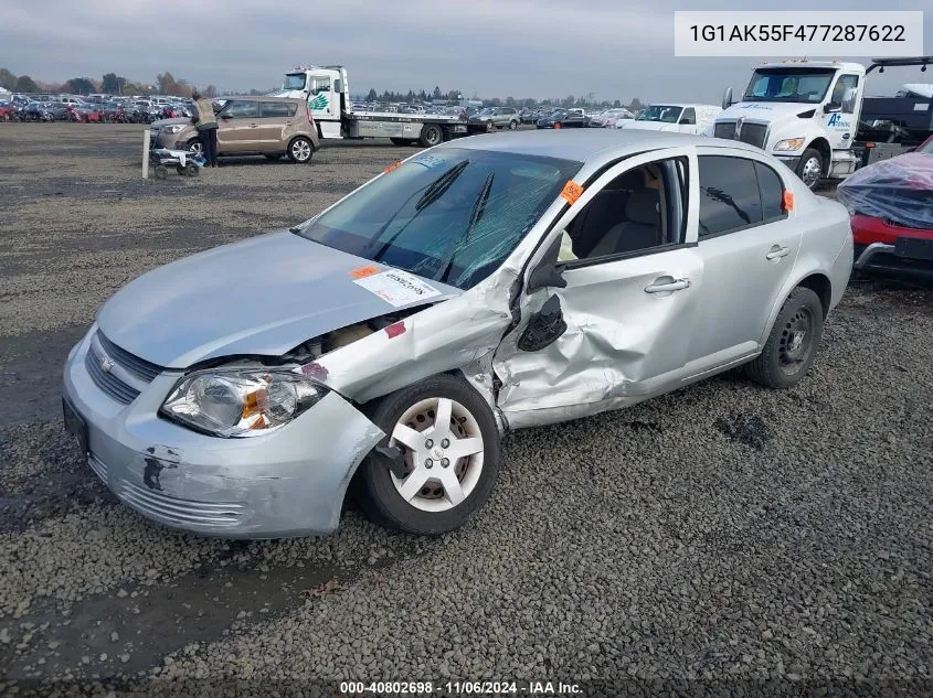 2007 Chevrolet Cobalt Ls VIN: 1G1AK55F477287622 Lot: 40802698