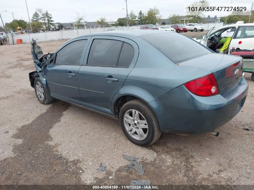 2007 Chevrolet Cobalt Ls VIN: 1G1AK55F477274529 Lot: 40804169