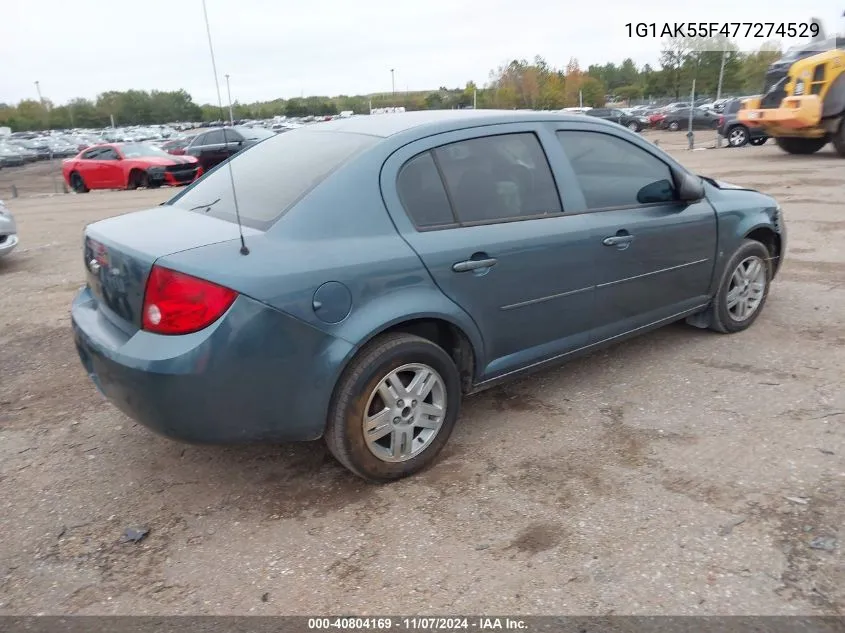 2007 Chevrolet Cobalt Ls VIN: 1G1AK55F477274529 Lot: 40804169