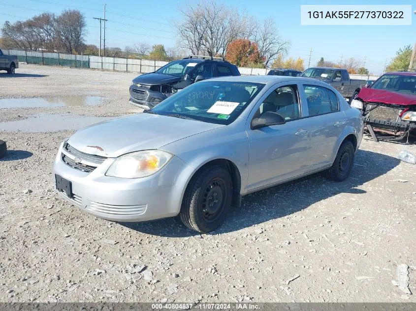 2007 Chevrolet Cobalt Ls VIN: 1G1AK55F277370322 Lot: 40804837