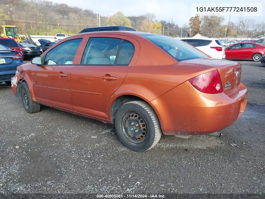 2007 Chevrolet Cobalt Ls VIN: 1G1AK55F777241508 Lot: 40805081