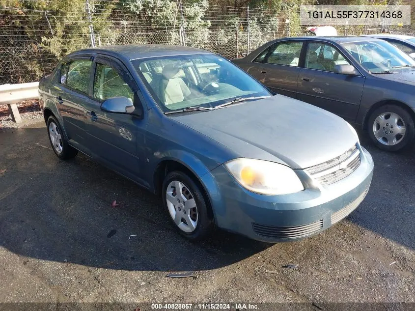 2007 Chevrolet Cobalt Lt VIN: 1G1AL55F377314368 Lot: 40828057