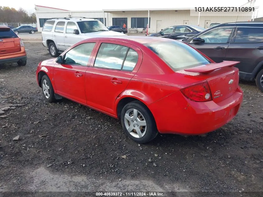 2007 Chevrolet Cobalt Ls VIN: 1G1AK55F277110891 Lot: 40839372