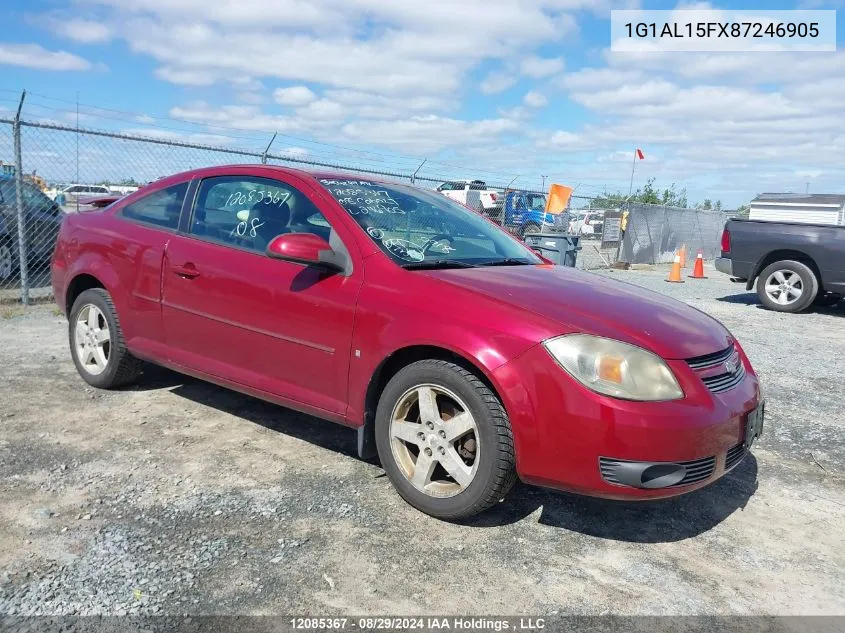 2008 Chevrolet Cobalt VIN: 1G1AL15FX87246905 Lot: 12085367