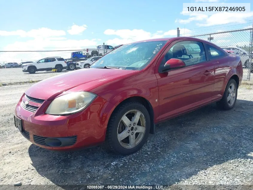 2008 Chevrolet Cobalt VIN: 1G1AL15FX87246905 Lot: 12085367