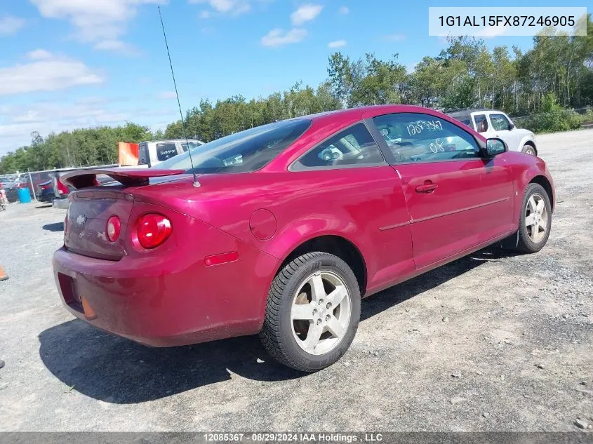 1G1AL15FX87246905 2008 Chevrolet Cobalt