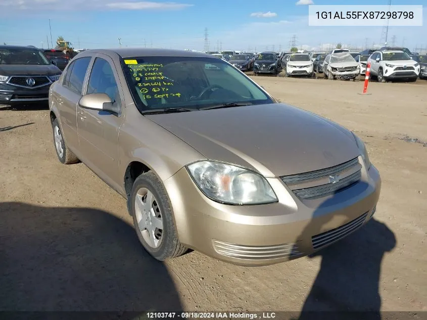 2008 Chevrolet Cobalt VIN: 1G1AL55FX87298798 Lot: 12103747