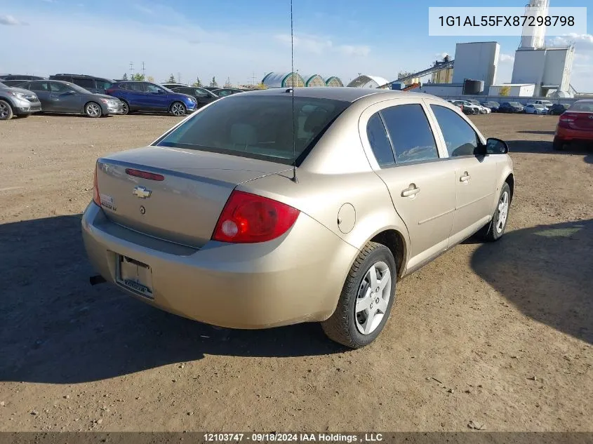 2008 Chevrolet Cobalt VIN: 1G1AL55FX87298798 Lot: 12103747