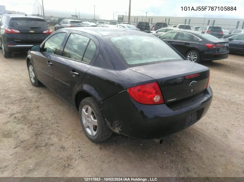 2008 Chevrolet Cobalt Ls VIN: 1G1AJ55F787105884 Lot: 12117583