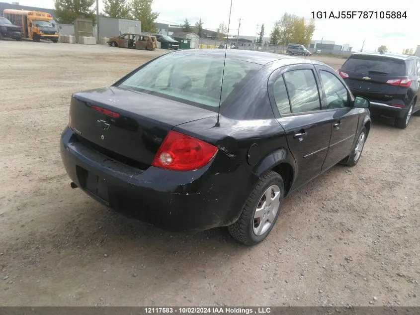 2008 Chevrolet Cobalt Ls VIN: 1G1AJ55F787105884 Lot: 12117583