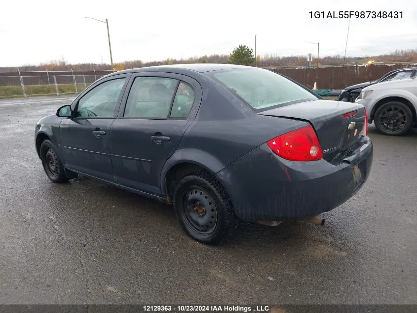 2008 Chevrolet Cobalt VIN: 1G1AL55F987348431 Lot: 12129363