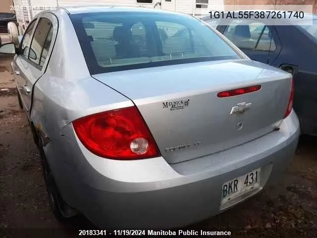 2008 Chevrolet Cobalt Lt VIN: 1G1AL55F387261740 Lot: 20183341