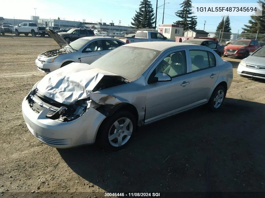 2008 Chevrolet Cobalt Lt VIN: 1G1AL55F487345694 Lot: 30046446