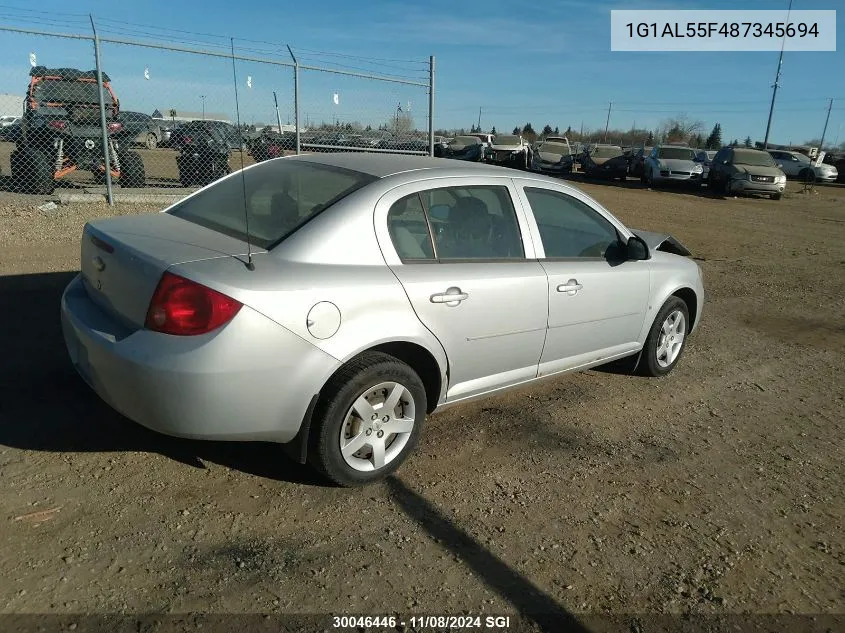 2008 Chevrolet Cobalt Lt VIN: 1G1AL55F487345694 Lot: 30046446