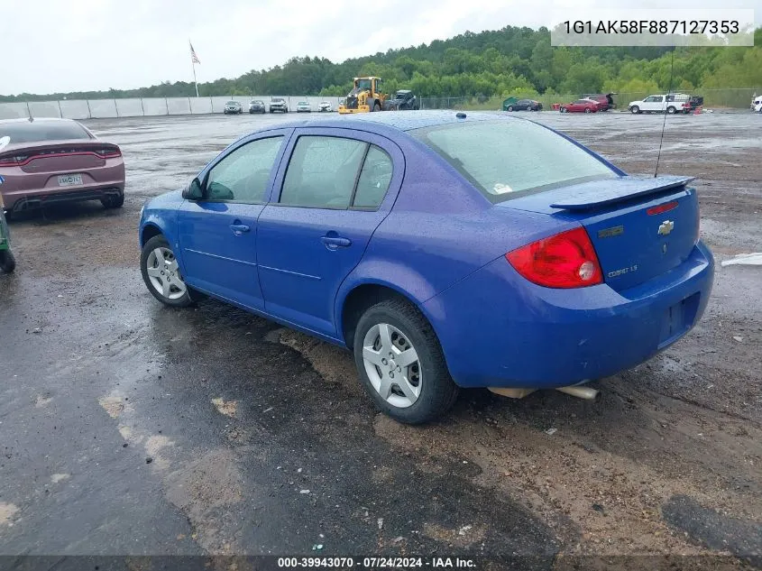 2008 Chevrolet Cobalt Ls VIN: 1G1AK58F887127353 Lot: 39943070