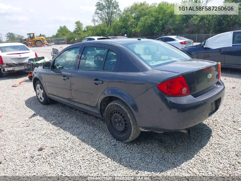 2008 Chevrolet Cobalt Lt VIN: 1G1AL58F587250606 Lot: 40070520