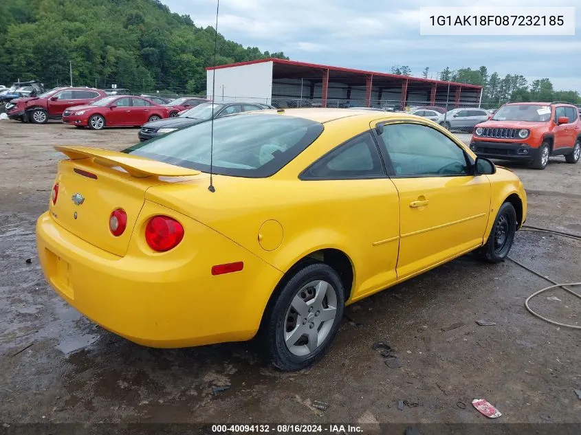 2008 Chevrolet Cobalt Ls VIN: 1G1AK18F087232185 Lot: 40094132