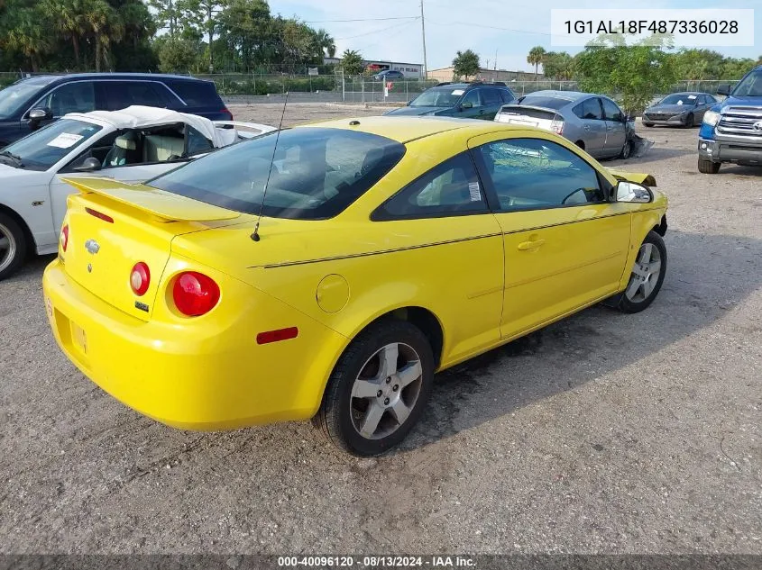 2008 Chevrolet Cobalt Lt VIN: 1G1AL18F487336028 Lot: 40096120