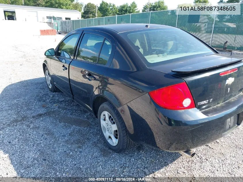 2008 Chevrolet Cobalt Lt VIN: 1G1AL58F087348605 Lot: 40097112