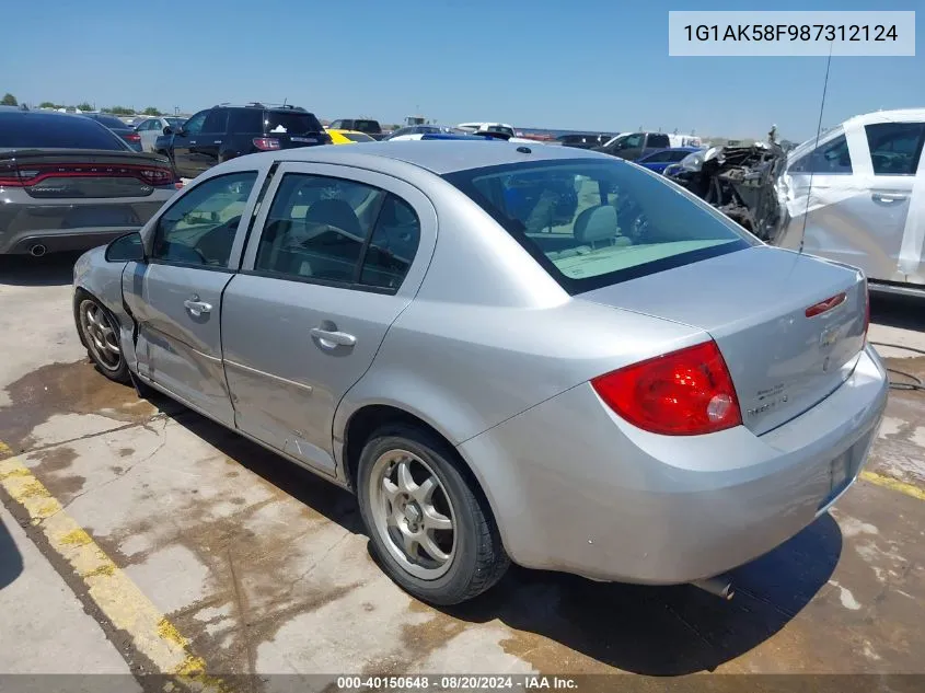 2008 Chevrolet Cobalt Ls VIN: 1G1AK58F987312124 Lot: 40150648