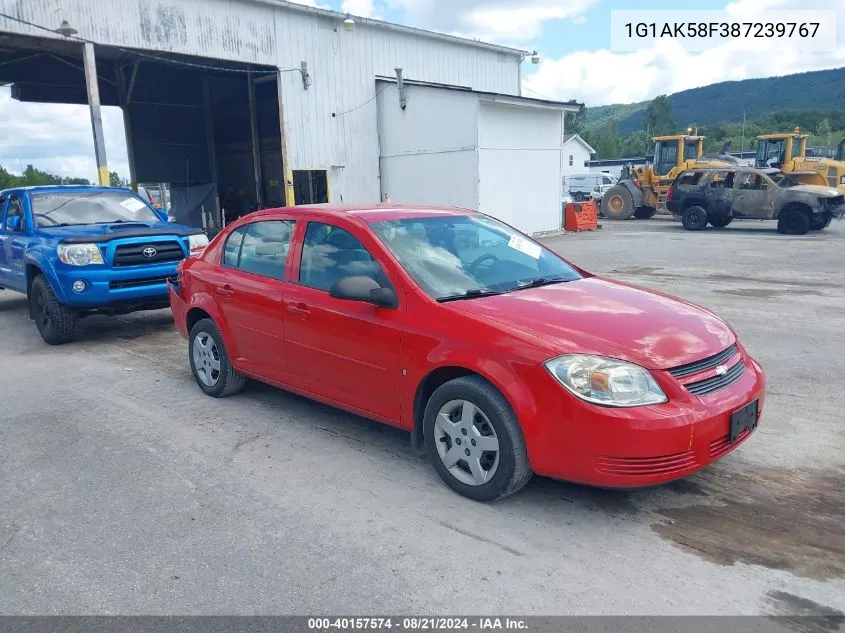 2008 Chevrolet Cobalt Ls VIN: 1G1AK58F387239767 Lot: 40157574