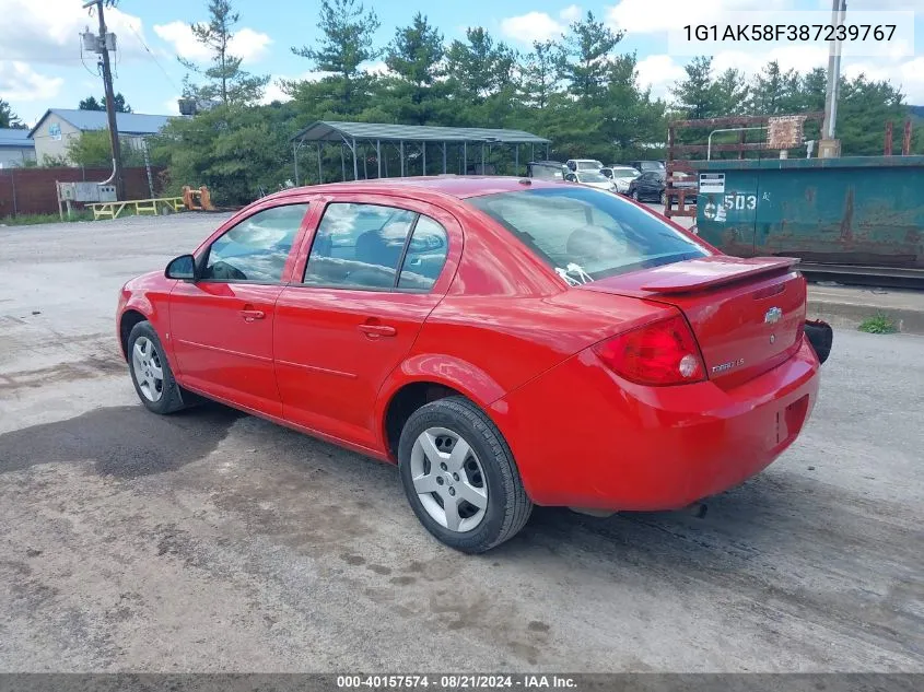 2008 Chevrolet Cobalt Ls VIN: 1G1AK58F387239767 Lot: 40157574