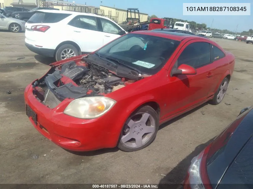 2008 Chevrolet Cobalt Sport VIN: 1G1AM18B287108345 Lot: 40187557