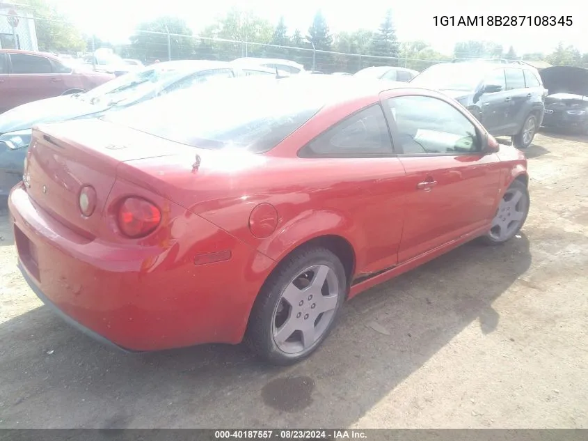 2008 Chevrolet Cobalt Sport VIN: 1G1AM18B287108345 Lot: 40187557