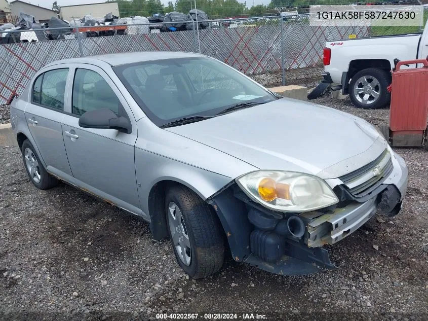 1G1AK58F587247630 2008 Chevrolet Cobalt Ls