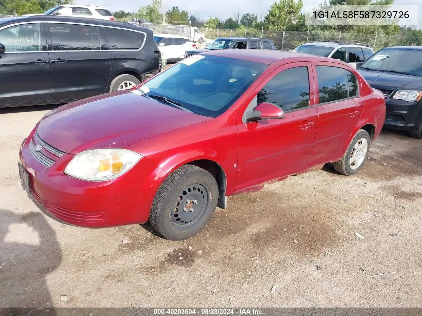 2008 Chevrolet Cobalt Lt VIN: 1G1AL58F587329726 Lot: 40203504