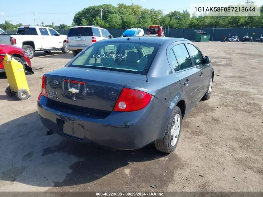 1G1AK58F087213644 2008 Chevrolet Cobalt Ls