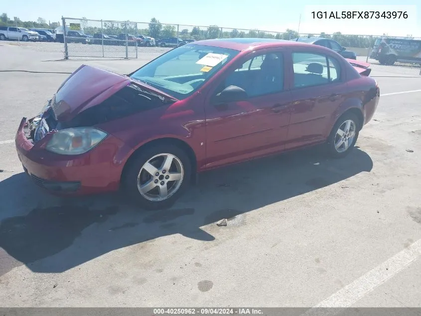 2008 Chevrolet Cobalt Lt VIN: 1G1AL58FX87343976 Lot: 40250962