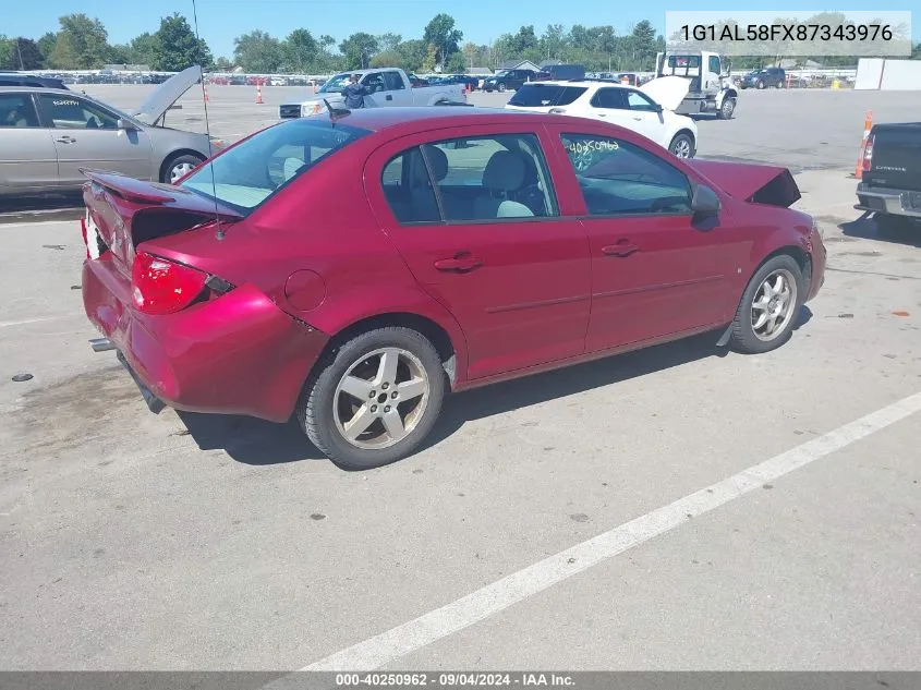 2008 Chevrolet Cobalt Lt VIN: 1G1AL58FX87343976 Lot: 40250962