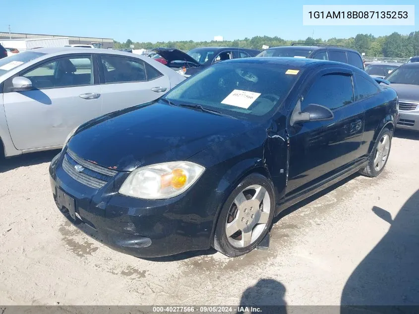 2008 Chevrolet Cobalt Sport VIN: 1G1AM18B087135253 Lot: 40277566