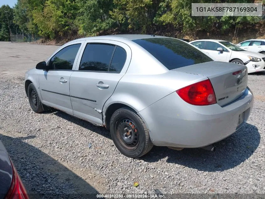 2008 Chevrolet Cobalt Ls VIN: 1G1AK58F787169304 Lot: 40312250