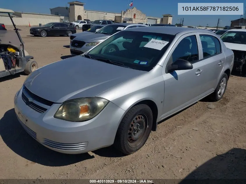 2008 Chevrolet Cobalt Ls VIN: 1G1AK58F787182506 Lot: 40313929