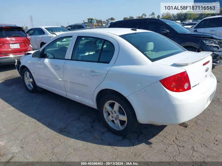 2008 Chevrolet Cobalt Lt VIN: 1G1AL58F187116563 Lot: 40346403