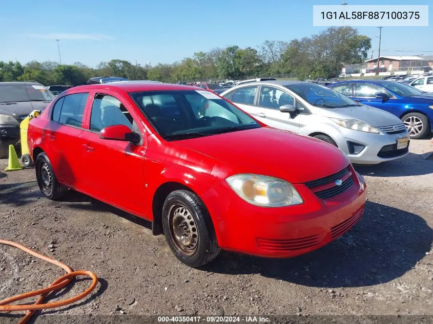 1G1AL58F887100375 2008 Chevrolet Cobalt Lt