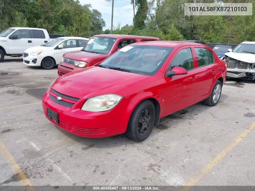 2008 Chevrolet Cobalt Lt VIN: 1G1AL58FX87210103 Lot: 40355487