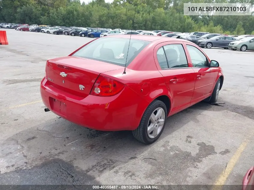 2008 Chevrolet Cobalt Lt VIN: 1G1AL58FX87210103 Lot: 40355487