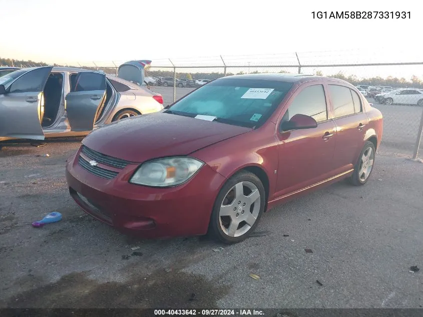 2008 Chevrolet Cobalt Sport VIN: 1G1AM58B287331931 Lot: 40433642