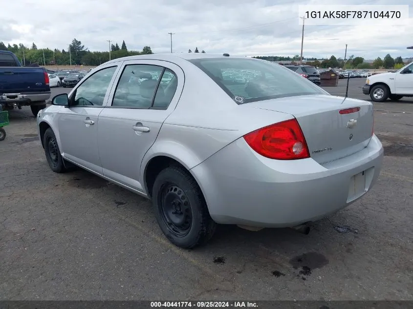 2008 Chevrolet Cobalt Ls VIN: 1G1AK58F787104470 Lot: 40441774