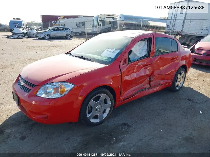 2008 Chevrolet Cobalt Sport VIN: 1G1AM58B987126638 Lot: 40451257