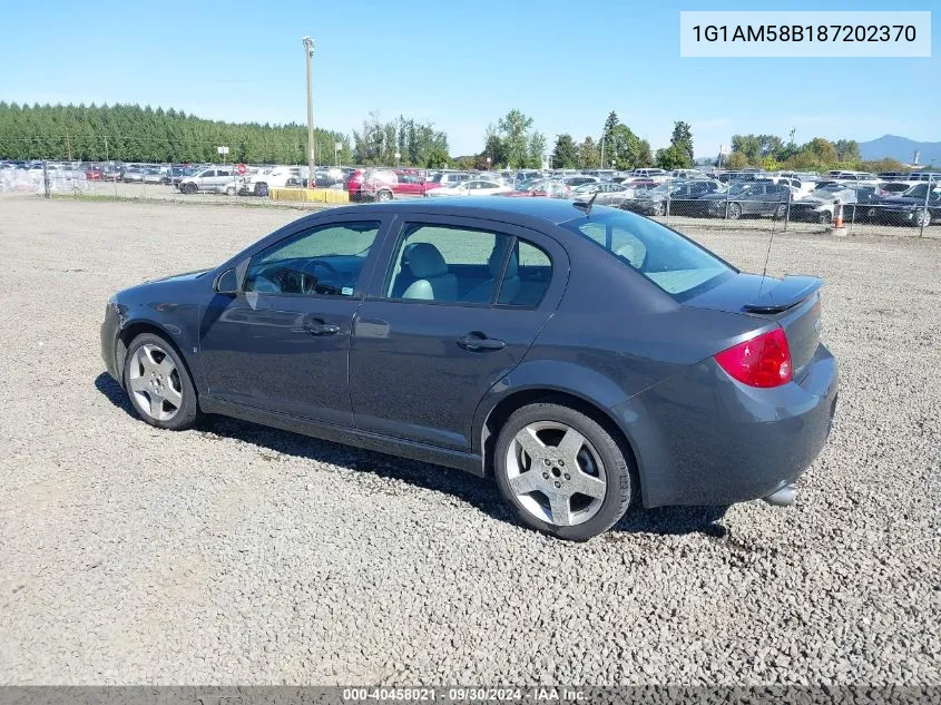 2008 Chevrolet Cobalt Sport VIN: 1G1AM58B187202370 Lot: 40458021