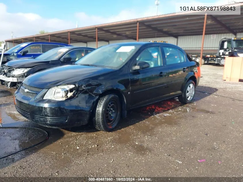 2008 Chevrolet Cobalt Lt VIN: 1G1AL58FX87198843 Lot: 40487860