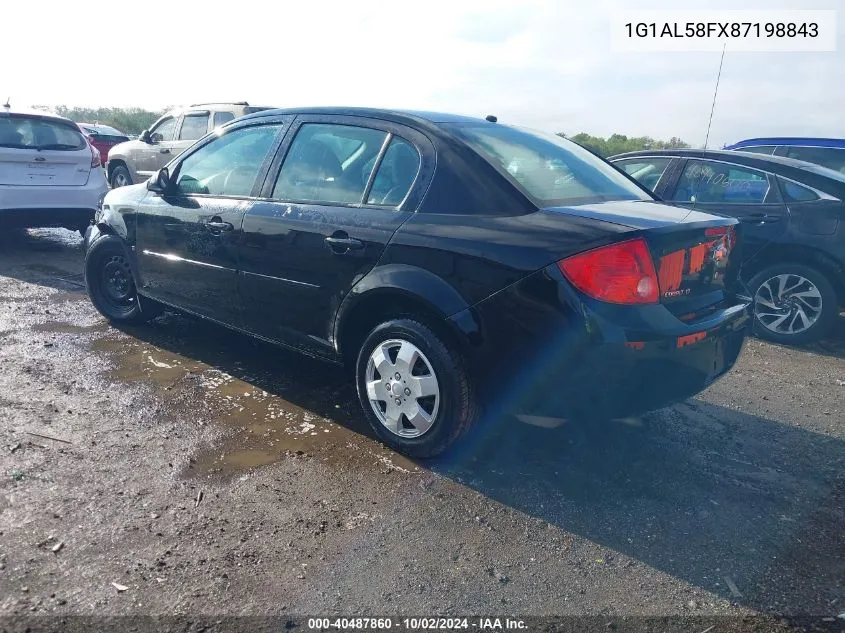 2008 Chevrolet Cobalt Lt VIN: 1G1AL58FX87198843 Lot: 40487860