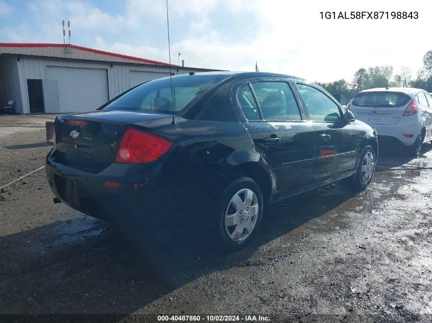 2008 Chevrolet Cobalt Lt VIN: 1G1AL58FX87198843 Lot: 40487860